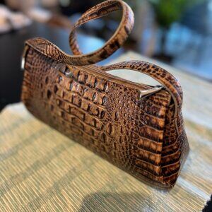 Faux Crocco Leather Purse